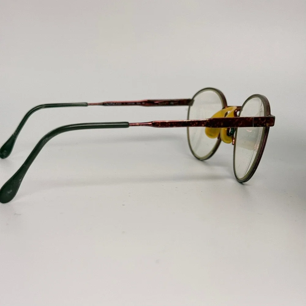 Luxottica Klixx Teen Tortoise Round Eyeglasses Frames 43-18-125 Vintage Style